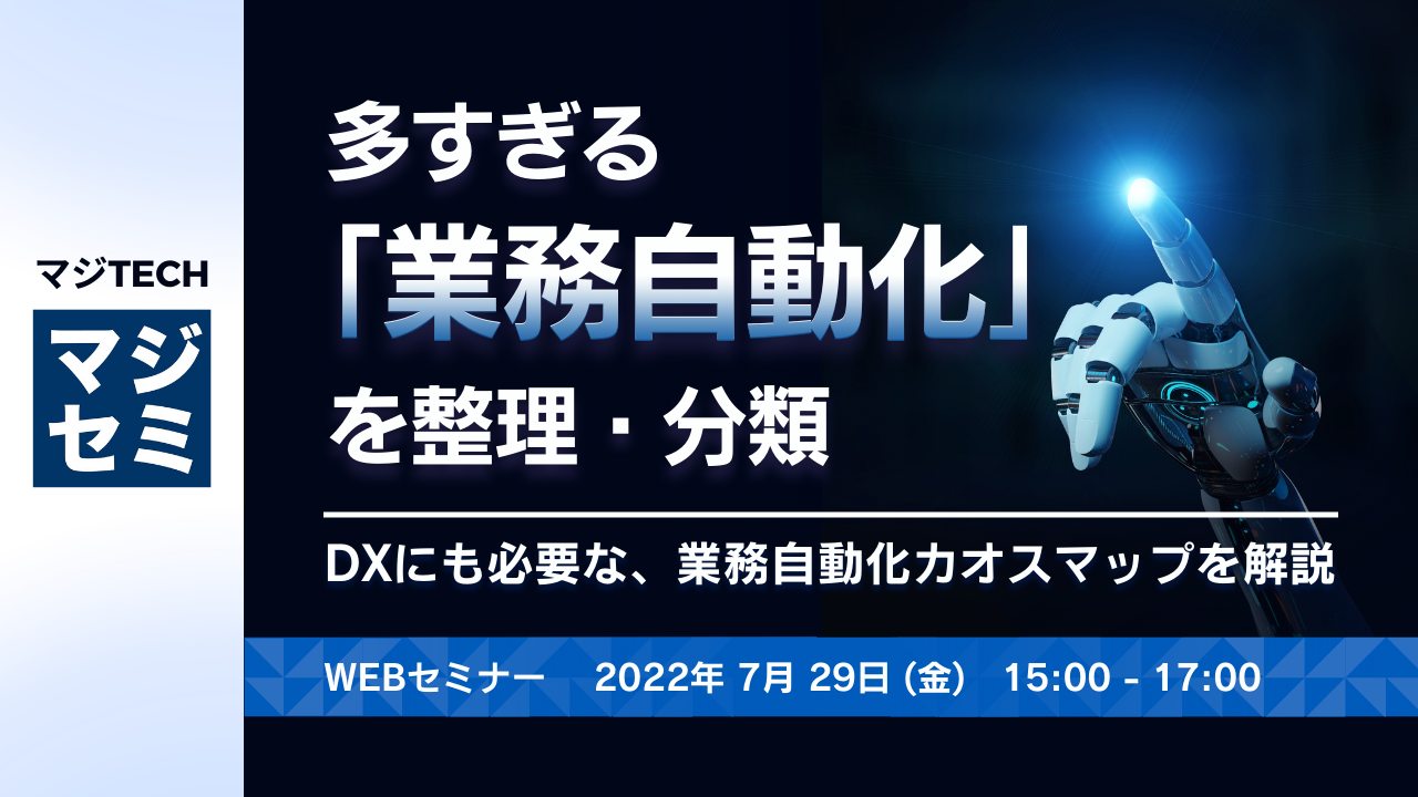 多すぎる「業務自動化」を整理・分類 ～DXにも必要な、業務自動化カオスマップを解説～